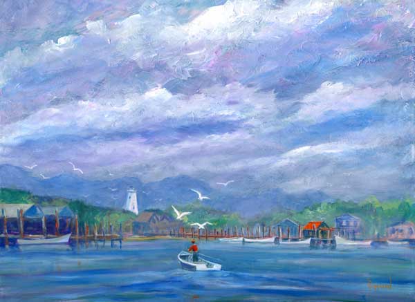Ocracoke Painting by NC Artist Bob Pittman