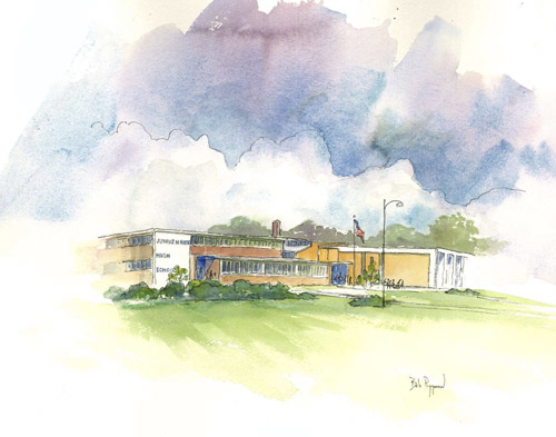 JH Rose High Artist Painting Print Greenville