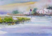 Channel Marker Watercolor art